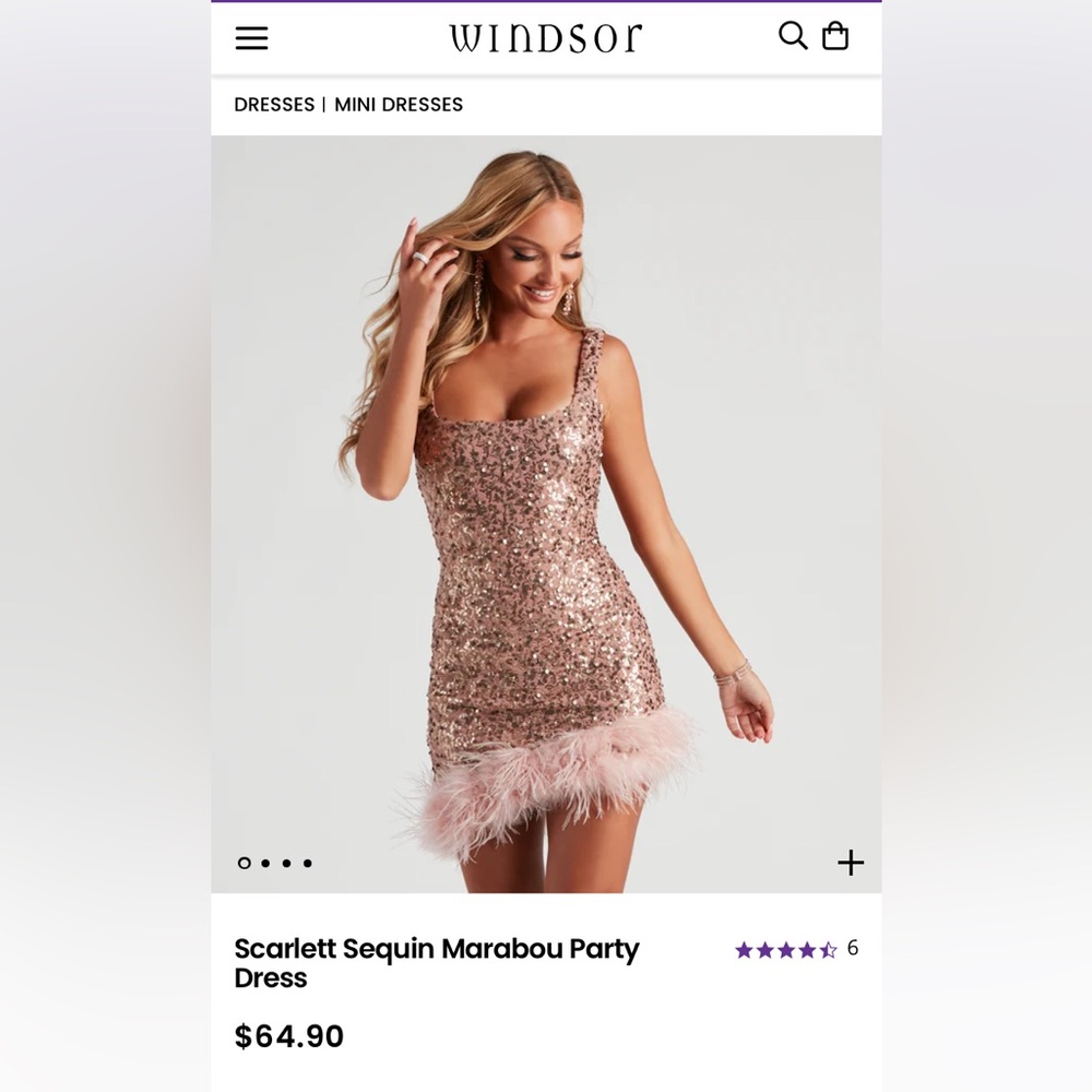 NWT Sequin Mini Dress